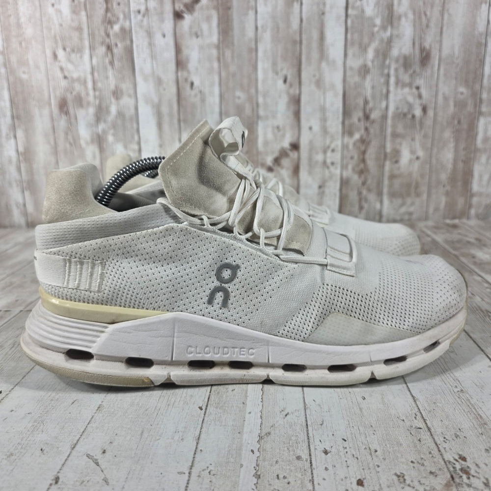 On Running Cloudnova Undyed White Sneakers Women 11 26.98225 CloudTec Low Top